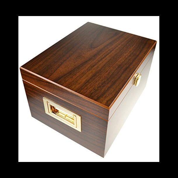 Shoe valet box in dark walnut Skopleje Skindhuset