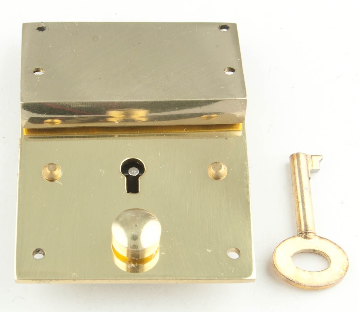 Square briefcase lock 50mm solid brass Locks / closures Leather